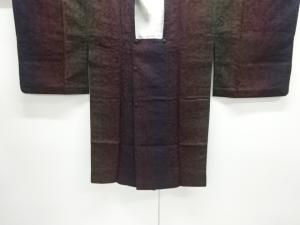 抽象模様織り出しロング道行コート